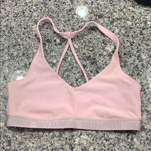 Light Pink Under Armor Sports Bra